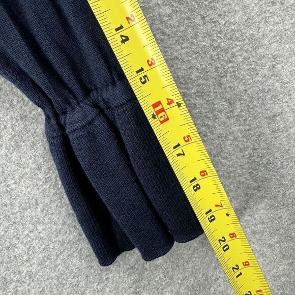 J Crew Sweater Womens Small Merino Wool Blue V-Neck Knit Solid 3/4 Bell Sleeve - Picture 7 of 12